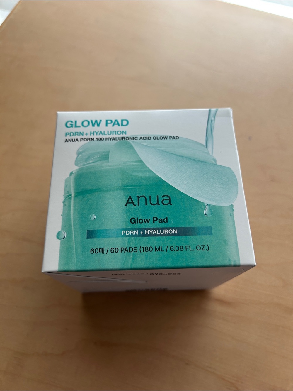 Anua Glow Pad PDRN + Hyaluron - Green Hydrating Glow Pads (60 ct)